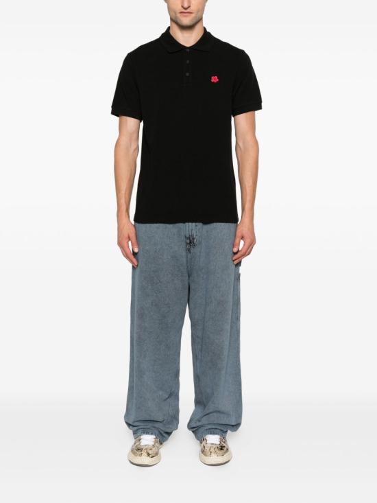 25FW 겐조 폴로 티셔츠 FF65PO153 4PU99J Black - KENZO