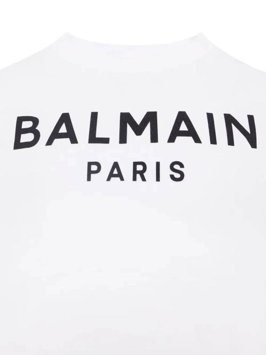25FW [키즈] 발망 티셔츠 BX8P01Z3186 100NE White - BALMAIN