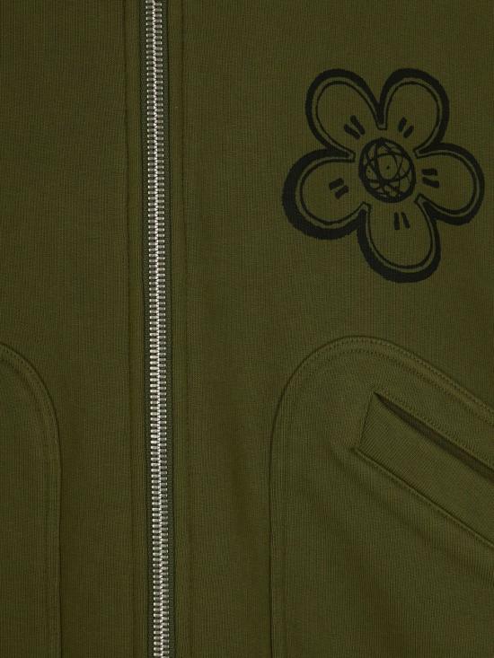 25FW 겐조 긴팔 티셔츠 FF65HO551 4MT50 Green - KENZO