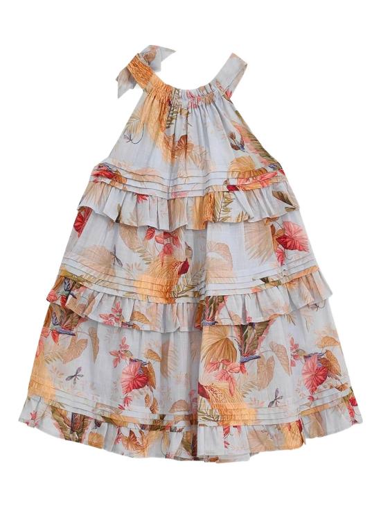 25FW [키즈] 짐머만 원피스 9263DSS251 AQPLMFLO Clear Blue - ZIMMERMANN