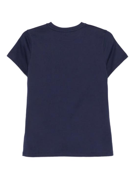 25FW [키즈] 모스키노 티셔츠 HPM058LAA34 60100 Blue - MOSCHINO