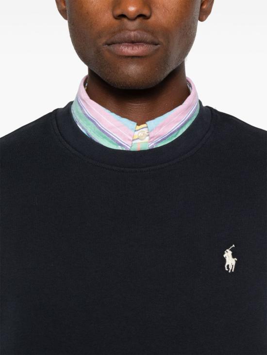 25FW 폴로 랄프로렌 포니 로고 레귤러 핏 스웨트셔츠  710916689 024 Black - POLO RALPH LAUREN