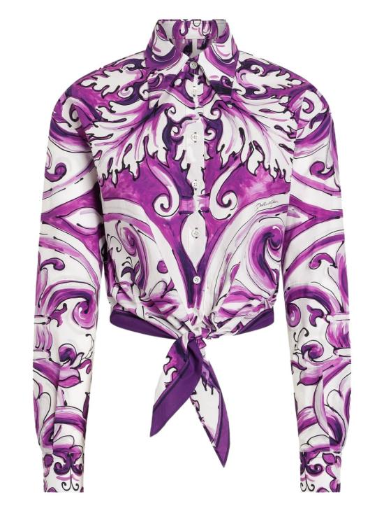 25FW 돌체앤가바나 셔츠 F5T76TFI5JP HP5DQ Purple - DOLCE & GABBANA