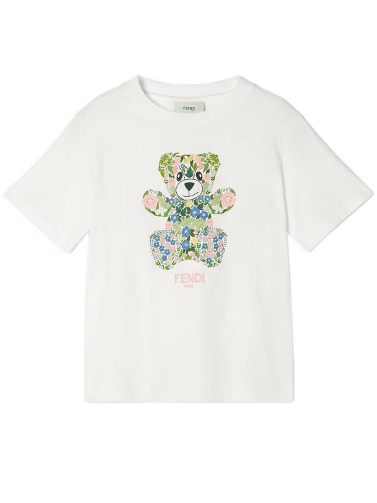 25FW [키즈] 펜디 티셔츠 JFI3847AJ F0TU9 White