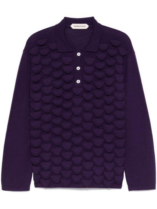25SS 나마체코 긴팔 티셔츠 75506002 PURPLE Purple