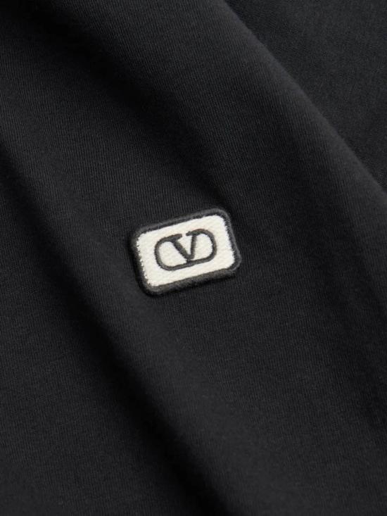 25FW 발렌티노 가라바니 반팔 티셔츠 7V3MG10VAQ8 0NO Black - VALENTINO GARAVANI