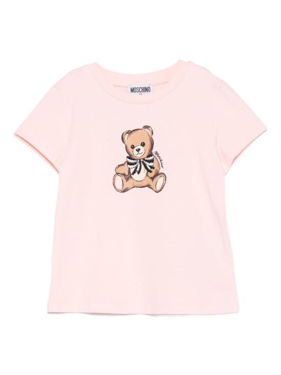 25FW [키즈] 모스키노 티셔츠 HCM06K LBA1150209 Pink