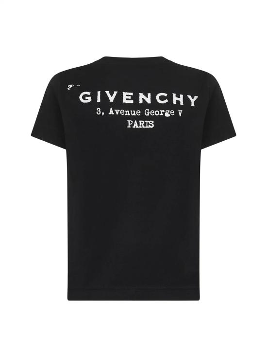 25FW 지방시 반팔 티셔츠 BW70FJP75N 001 Black - GIVENCHY