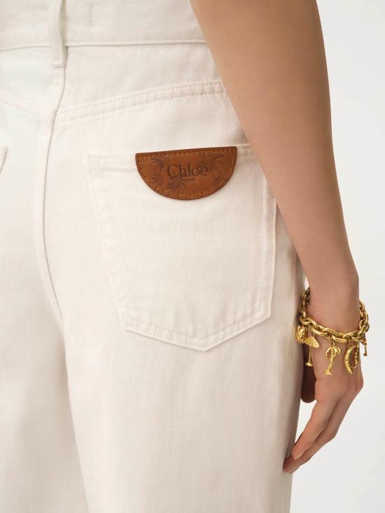 25FW 끌로에 데님 팬츠 CH25ADP02257 101 White - CHLOE