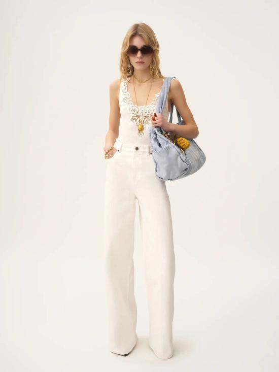 25FW 끌로에 데님 팬츠 CH25ADP02257 101 White - CHLOE