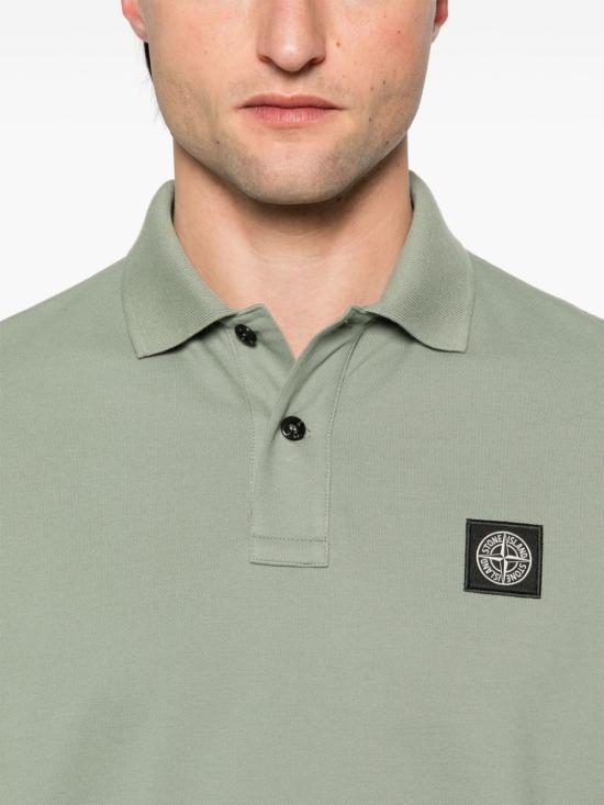 25SS 스톤 아일랜드 폴로 티셔츠 22002SCS0017 V0055 Green - STONE ISLAND