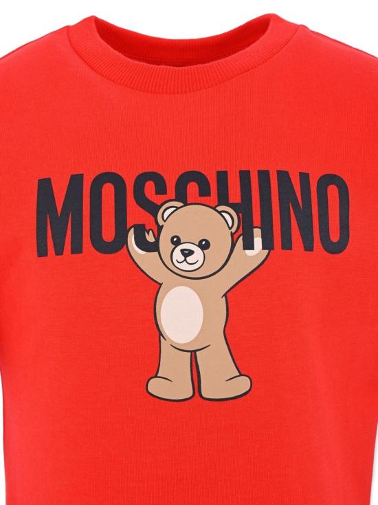 25FW [키즈] 모스키노 티셔츠 HMM05GLAA10 50109 Red - MOSCHINO