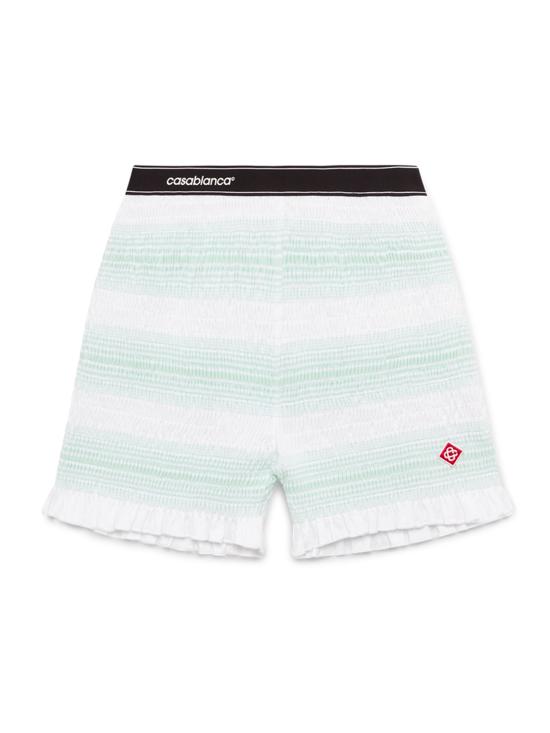 25FW 카사블랑카 숏팬츠 WPF25JTR163 01 White