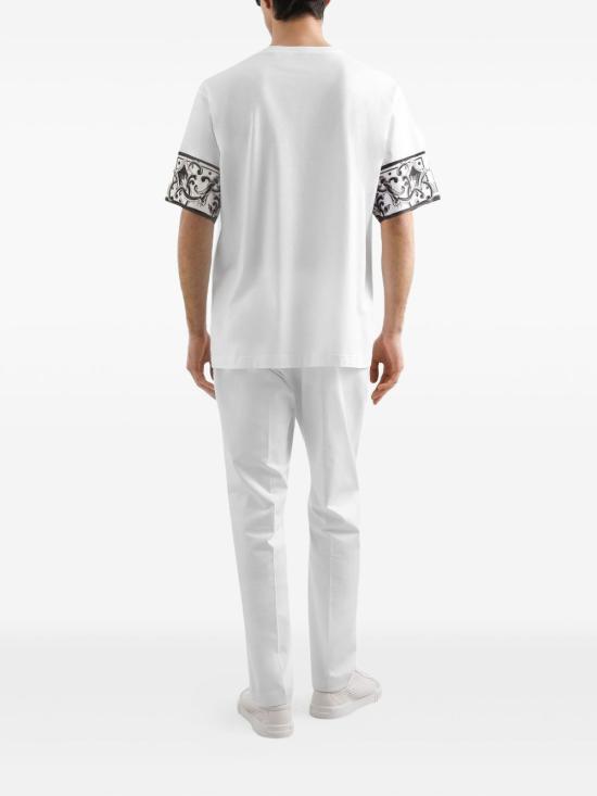 25FW 돌체앤가바나 반팔 티셔츠 G8SB2T G7O8YW0800 White - DOLCE & GABBANA