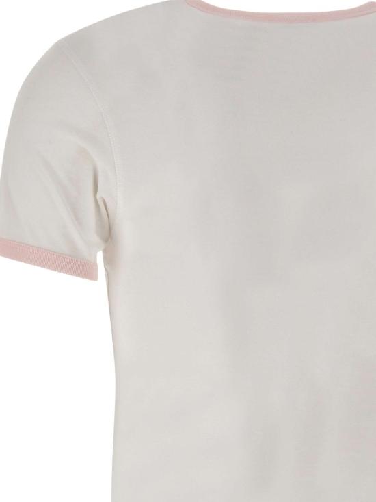 25FW 카사블랑카 반팔 티셔츠 WAW25JTS049 01 White - CASABLANCA