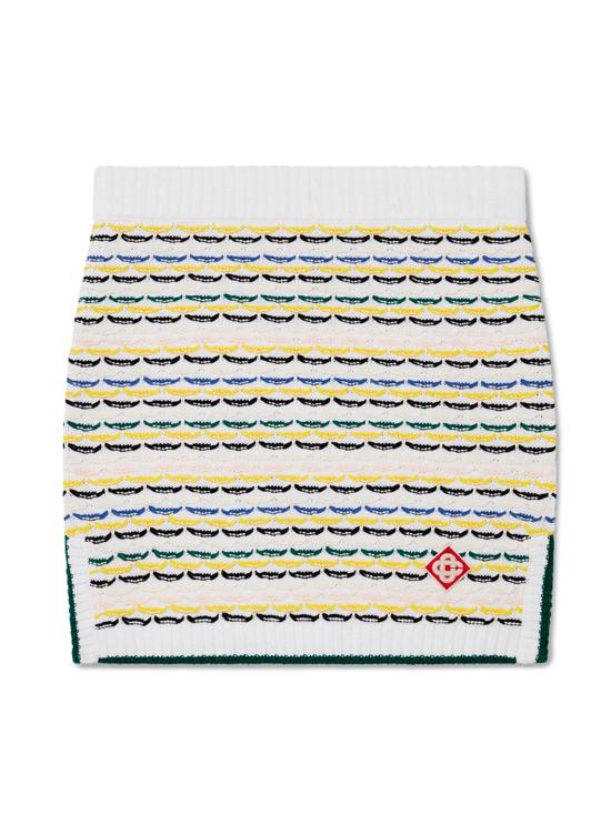 25FW 카사블랑카 숏 스커트 WPF25KW1026 01 White