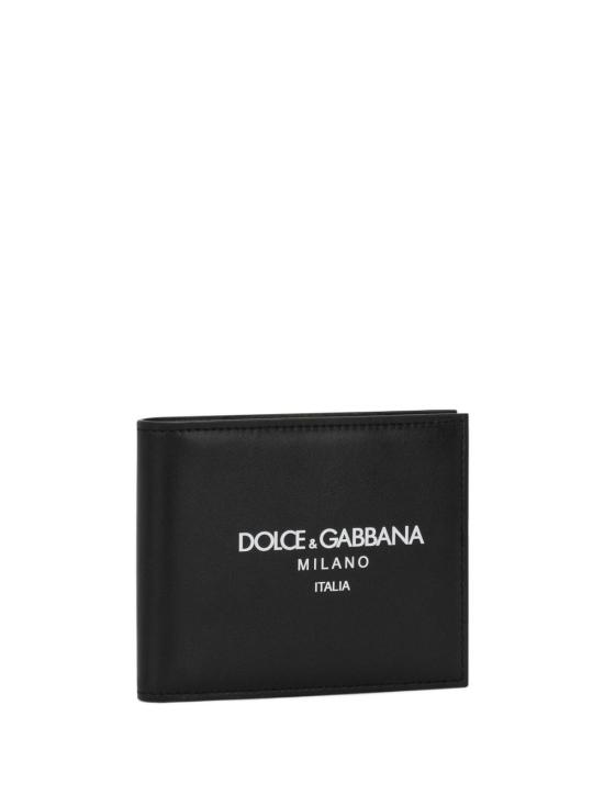 25FW 돌체앤가바나 로고 플레이트 레더 반지갑 BP3102 AN244HNII7 Black - DOLCE & GABBANA