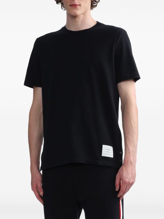 25FW 톰브라운 반팔 티셔츠 MJS056A00050 415 Blue - THOM BROWNE