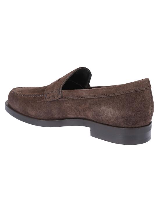 25FW 토즈 스탬프 모노그램 스웨이드 로퍼 XXM0ZF0Q920RE0 S800 Brown - TODS