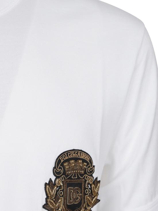 25FW 돌체앤가바나 반팔 티셔츠 G8PV1Z G7PJ5W0800 White - DOLCE & GABBANA
