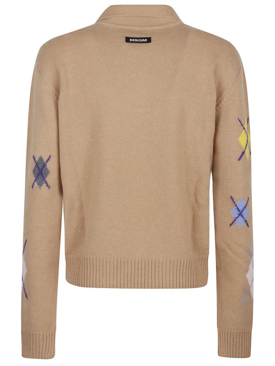 25FW 엠에스지엠 긴팔 티셔츠 3941MDM194 25778124 Beige - MSGM