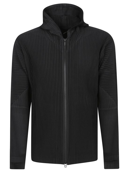 25FW 옴므 플리세 이세이 미야케 긴팔 티셔츠 HP58JL071 15 Black