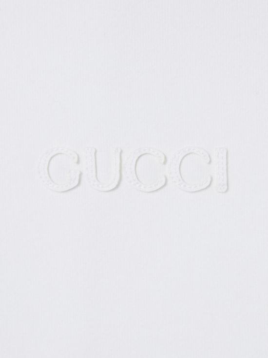 25SS 구찌 웹 코튼 저지 후드 집업 810383XJG07 9692 White - GUCCI