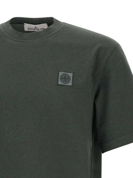 25FW 스톤 아일랜드 반팔 티셔츠 2100025S0115 V005E Green - STONE ISLAND