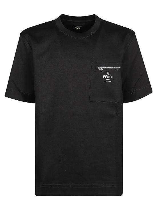 25FW 펜디 반팔 티셔츠 FY0936 ARYRF0QA1 Black