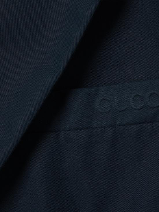 25SS 구찌 엠보스 코튼 트윌 자켓 819191Z7AFS 4294 Blue - GUCCI