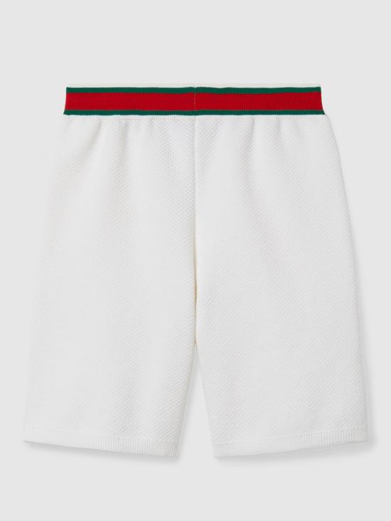 25SS [키즈] 구찌 쇼츠/버뮤다 809676XKEIS 9060 White - GUCCI