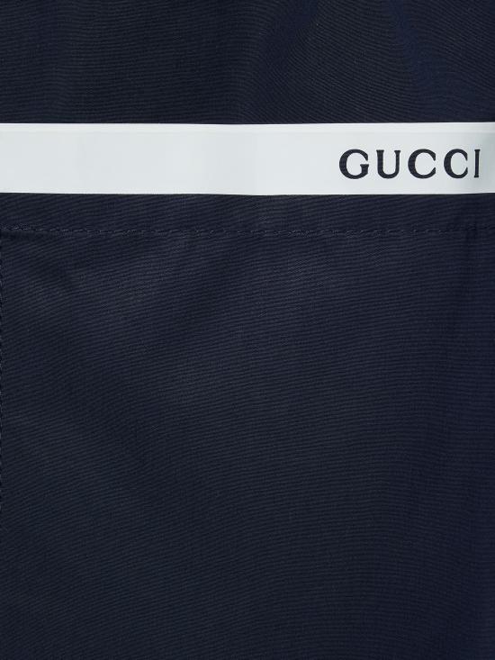 25SS 구찌 웹 버뮤다 쇼츠 814619ZAJP1 4294 Blue - GUCCI