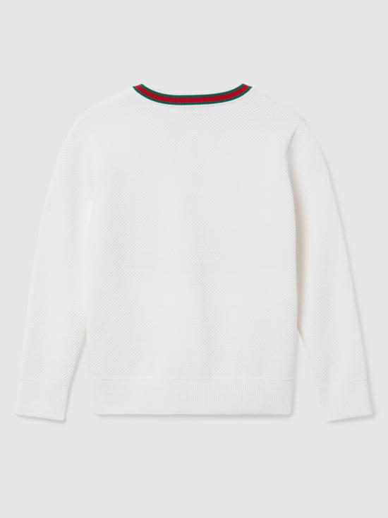 25SS [키즈] 구찌 캐시미어 니트 807873XKEIS 9060 White - GUCCI