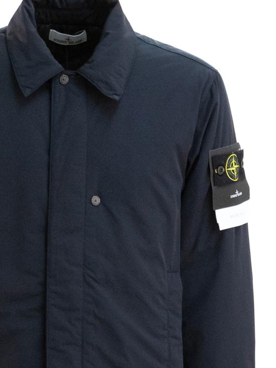 25FW 스톤 아일랜드 마이크로 트윌 패디드 카코트 7100007S0026 V0020 Blue - STONE ISLAND