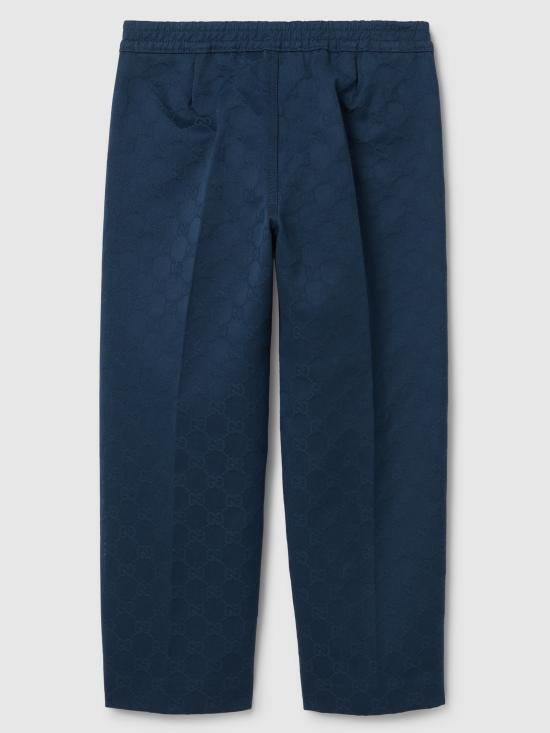 25SS [키즈] 구찌 스트레이트 팬츠 804419XWA3G 4843 Blue - GUCCI