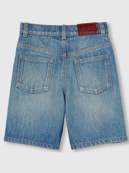 25SS [키즈] 구찌 쇼츠/버뮤다 805175XDC6E 4447 Blue - GUCCI