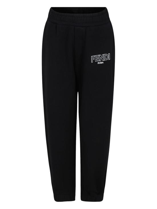 24FW [키즈] 펜디 스트레이트 팬츠 JUF1115V0 F0GME Black