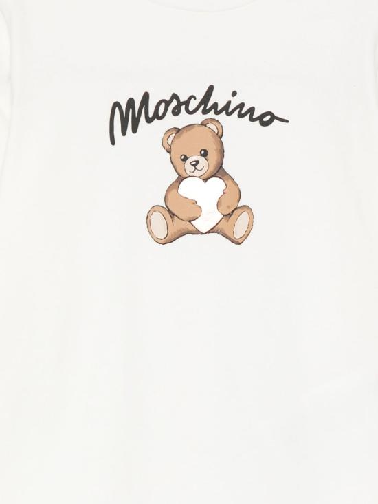 25FW [키즈] 모스키노 탑 HDO010 LBA1110063 White - MOSCHINO