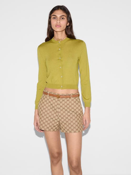 25SS 구찌 가디건 820164XKEOW 3583 Green - GUCCI