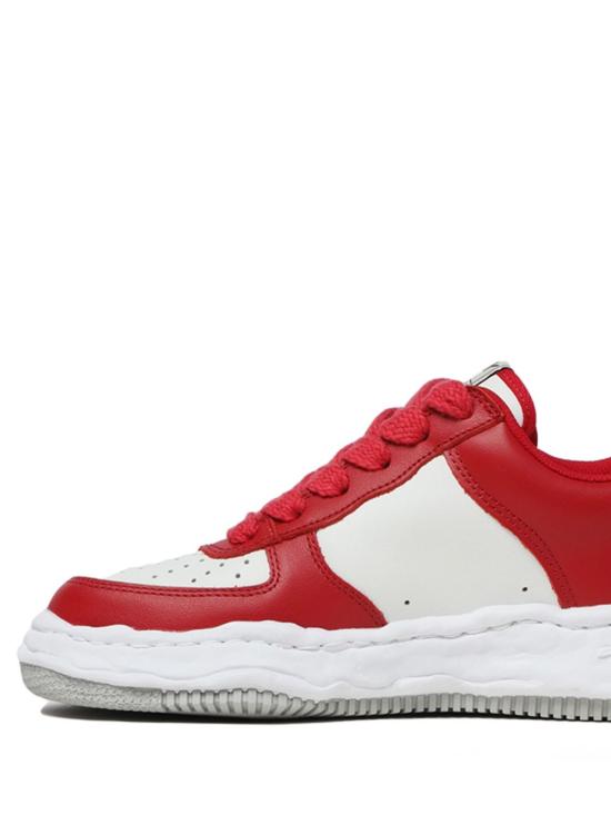 25SS 메종 미하라 야스히로 웨인 OG 솔 레더 로우탑 A08FW706 REDWHT Red - MAISON MIHARA YASUHIRO