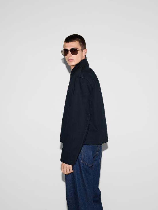 25SS 구찌 개버딘 집업 재킷 809690ZAR5E 4440 Blue - GUCCI