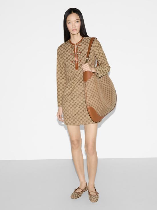 25SS 구찌 홀스빗 GG 캔버스 드레스 820404Z8BZA 2190 - GUCCI