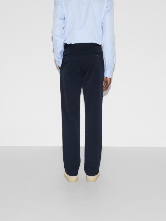 25SS 구찌 웹 디테일 코튼 개버딘 팬츠 794410ZABPQ 4020 Blue - GUCCI