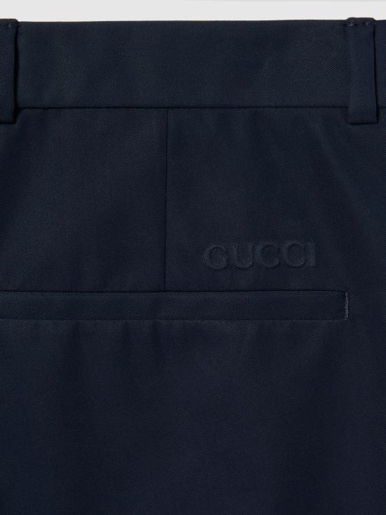 25SS 구찌 엠보스 코튼 트윌 트라우저 793801Z7AFS 4294 - GUCCI