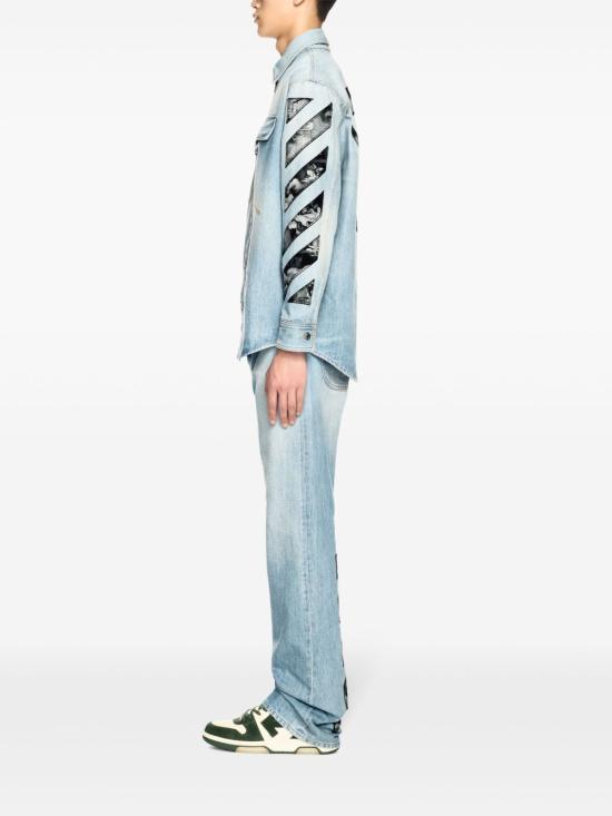 25SS 오프화이트 셔츠 OMYD05HS25DEN001 4600 Denim - OFF WHITE