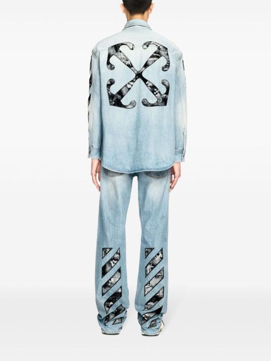 25SS 오프화이트 셔츠 OMYD05HS25DEN001 4600 Denim - OFF WHITE