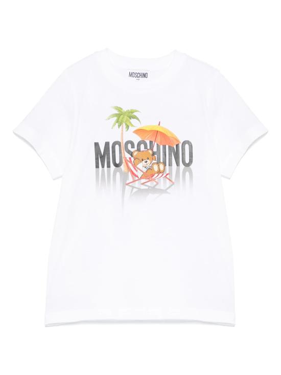 25SS [키즈] 모스키노 티셔츠 H7M04KLAA01 10101 White