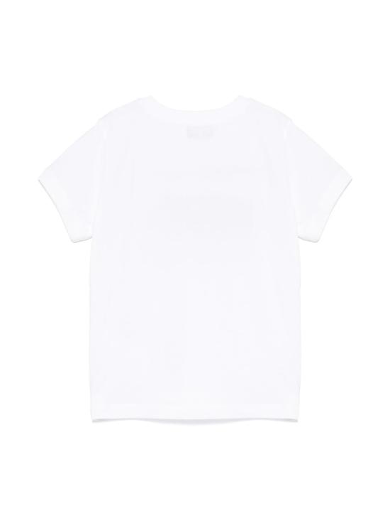 25SS [키즈] 모스키노 티셔츠 H7M04KLAA01 10101 White - MOSCHINO