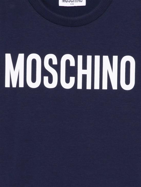 25SS [키즈] 모스키노 티셔츠 HUM05CLBA10 40016 Blue - MOSCHINO