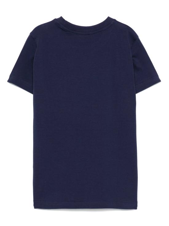 25SS [키즈] 모스키노 티셔츠 HUM05CLBA10 40016 Blue - MOSCHINO